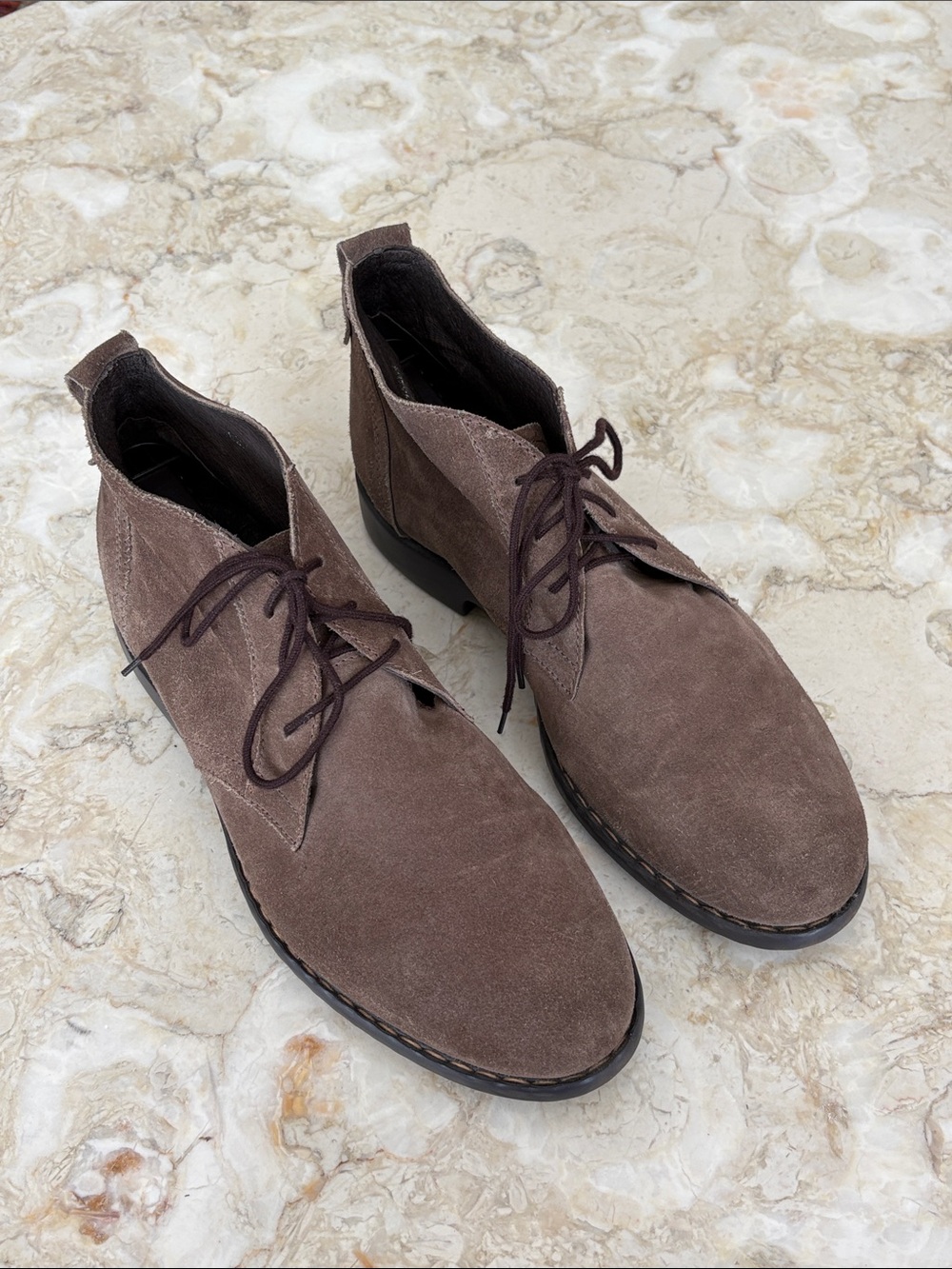 Josef Seibel Taupe Suede Chukka Boots - Euro Comfort Lifestyle Ankle Boots
